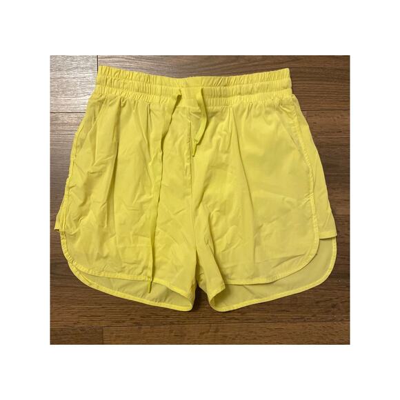 EUC BuffBunny high waisted lime neonish yellow green Tiki flo shorts sz: M - Picture 11 of 11